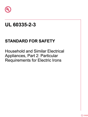 UL 60335-2-3 PDF